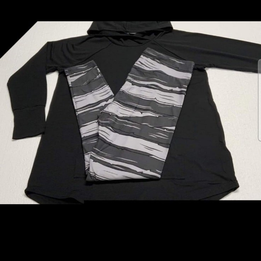 Lularoe Large Hoodie & Halloween Leggings